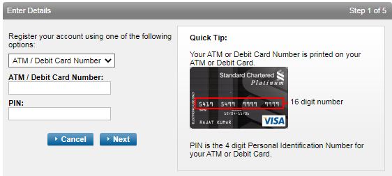 standard chartered net banking