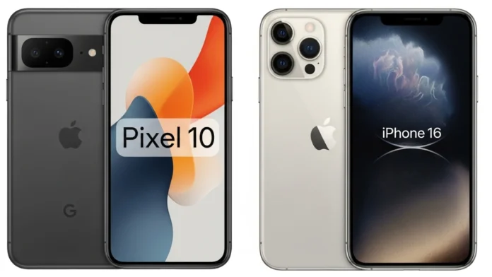 Pixel 10 vs iPhone 16 Pixel 10 vs iPhone 16